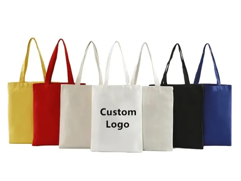 Cotton canvas bags custom sewn bags