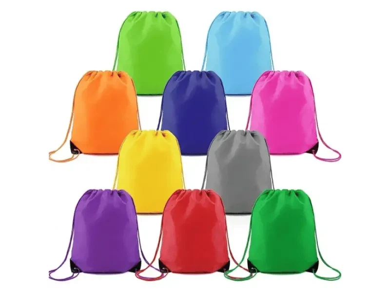 Polyester nylon fabric custom manufactured bags